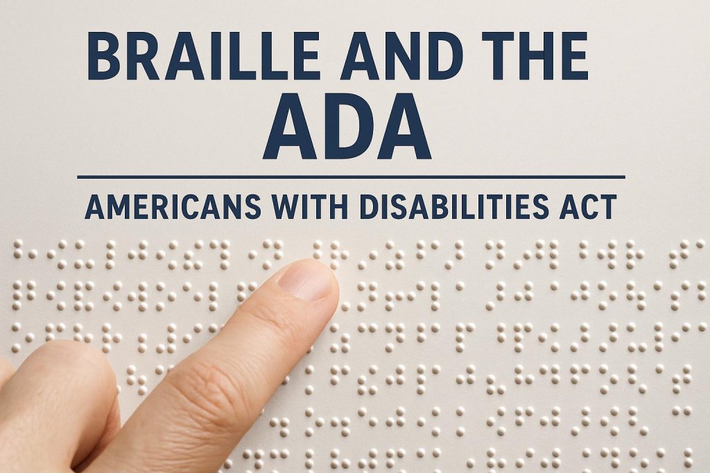 Braille and the ADA (Americans with Disabilities Act)