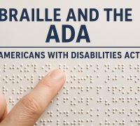 Braille and the ADA (Americans with Disabilities Act)