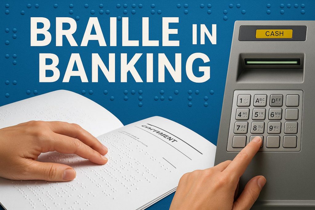 Braille in Banking: Accessible Statements and ATMs