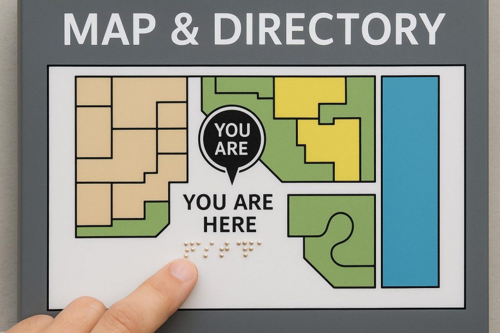 How Braille is Incorporated into Public Maps and Directories