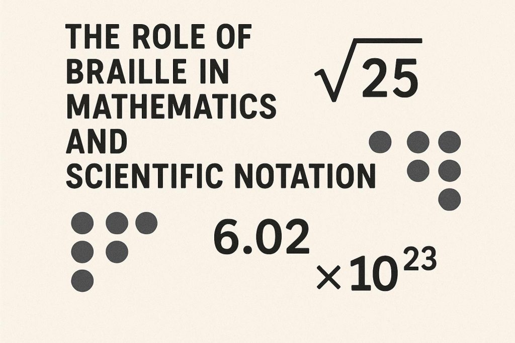 The Role of Braille in Mathematics and Scientific Notation
