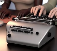 How to Type in Braille Using a Perkins Brailler
